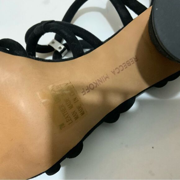 REBECCA MINKOFF black Apolline Strappy Sandals shoes size 7 M $158 - Picture 13 of 15
